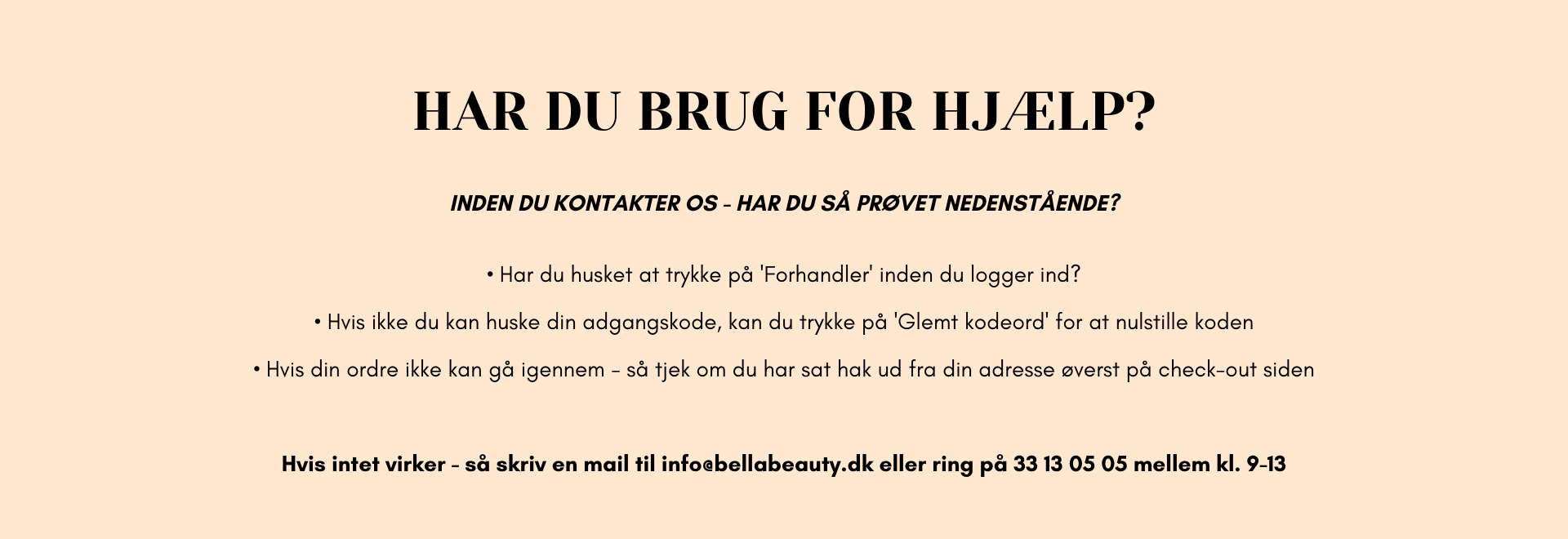 OFTE STILLEDE SPØRGSMÅL