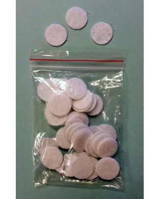 Stort bomuldsfilter til hudslibning - 50 stk.