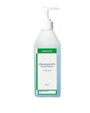 *Ceduren hånddesinfektion ethanol sprit m. pumpe 600 ml