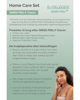 GREEN PEEL® Home Care Set Classic - info kort