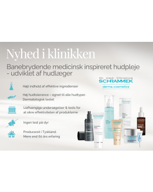 derma.cosmetics Nyhed - A4 skilt, liggende