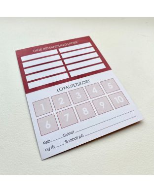 Guinot behandlinger/loyalitetskort