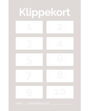 SkinPen - Klippekort