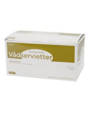 Swab desinficerende serviet, 14x19cm, æske á 50 stk.