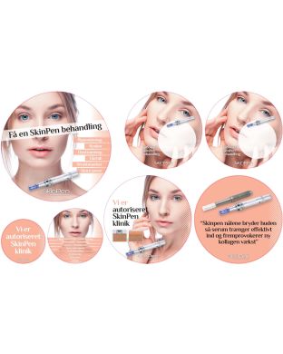 SkinPen - Cirkel klistermærker  / Stickers til vindue